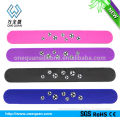 unisex 100% silicone slap wristband from china